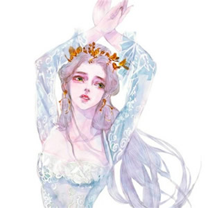 手绘头像女生唯美高清_WWW.TQQA.COM