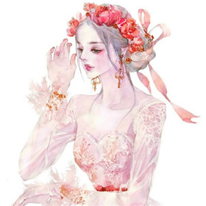手绘头像女生唯美高清_WWW.TQQA.COM