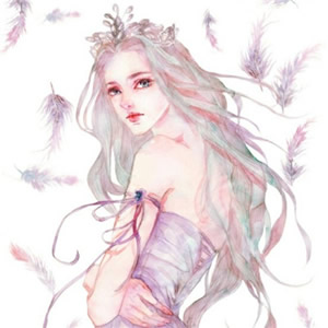 手绘头像女生唯美高清_WWW.TQQA.COM
