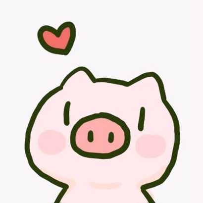 超萌可爱猪猪情侣头像一对高清卡通图片_WWW.TQQA.COM