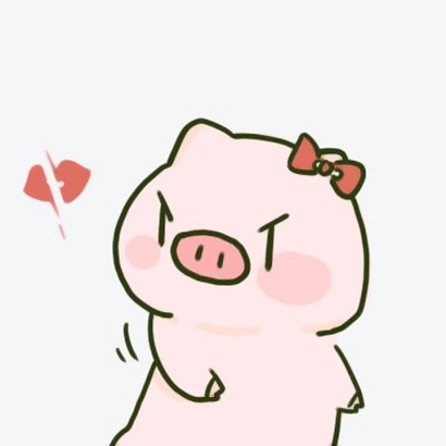 超萌可爱猪猪情侣头像一对高清卡通图片_WWW.TQQA.COM
