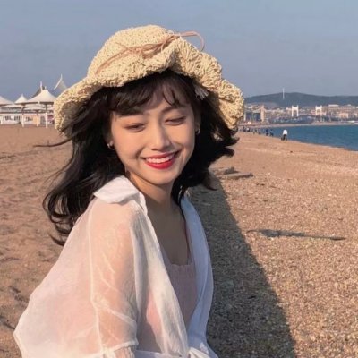 女生海边吹风图片头像_WWW.TQQA.COM